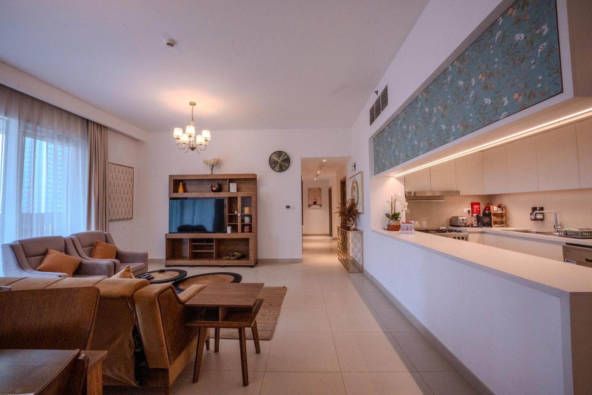 3Br Haven With Burj Views By Magnoliasvhr Aparthotel Dubai Buitenkant foto