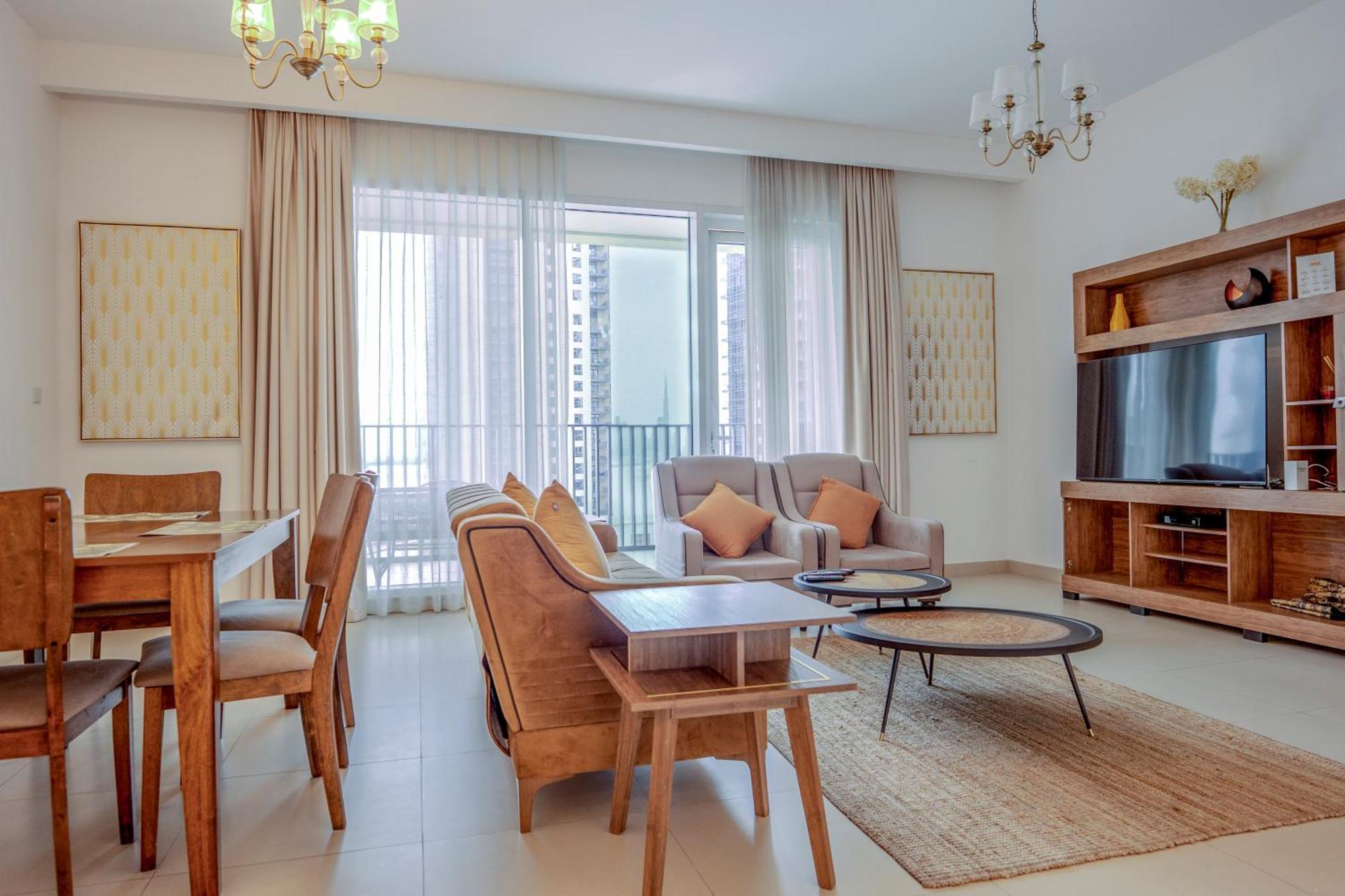 3Br Haven With Burj Views By Magnoliasvhr Aparthotel Dubai Buitenkant foto